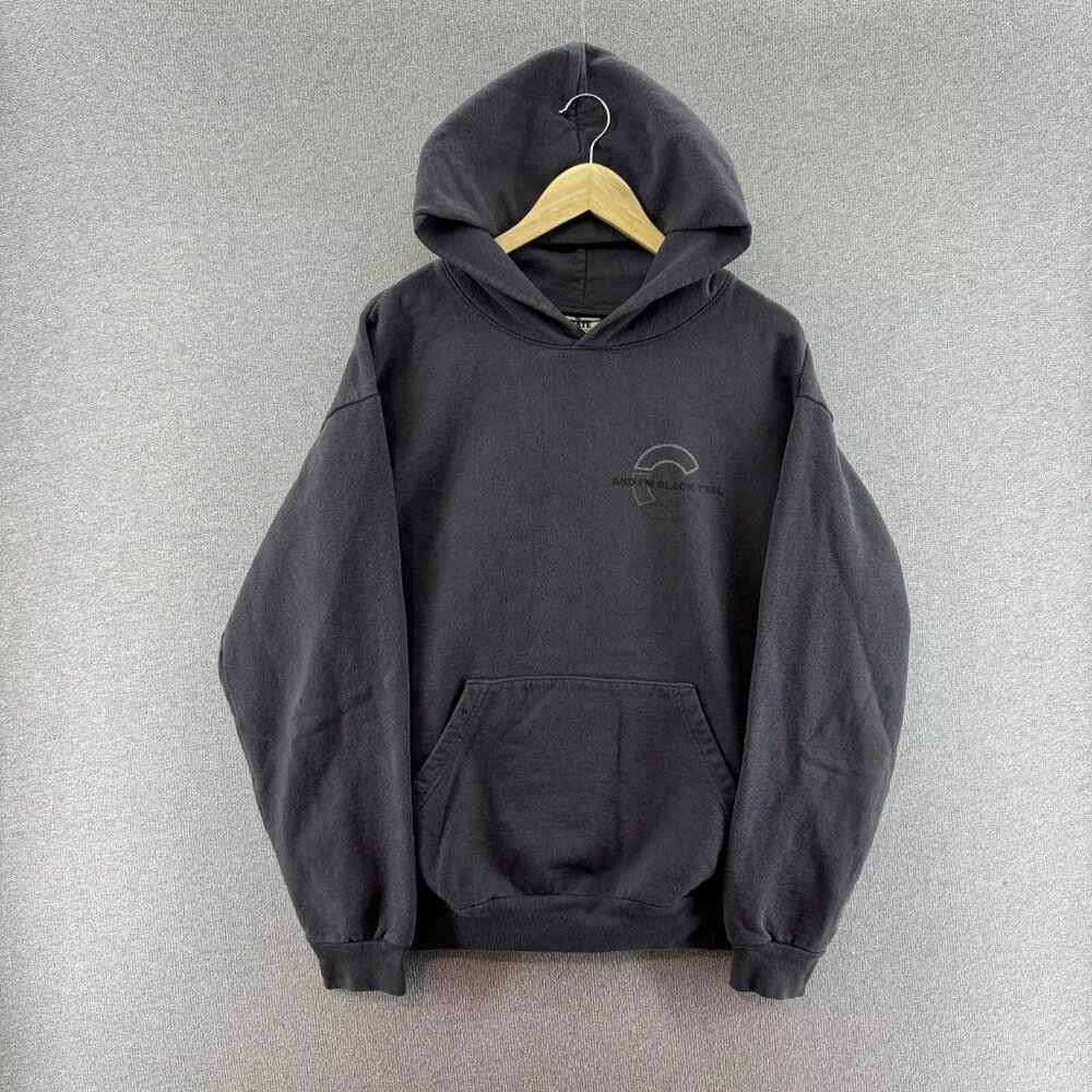 The Crate Mens Hoodie Large Gray Heavyweight USA "And I'm Black Y'all" Graphic